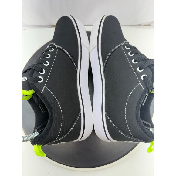 Heelys Pro 20 Prints Size 5 Youth Skate Shoes Black White Neon Green Turntable - Picture 7 of 12